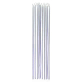 Silver Tall Candles 10pk - The Party Room